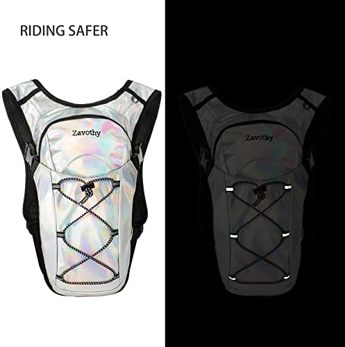 Reflective Hydration Backpack, Hydration Pack - Water Backpack with 2L/3L Hydration Bladder, Essential for Festivals - Rave Hydration Pack for Hiking, Running, Cycling, and Festivals - Image 5