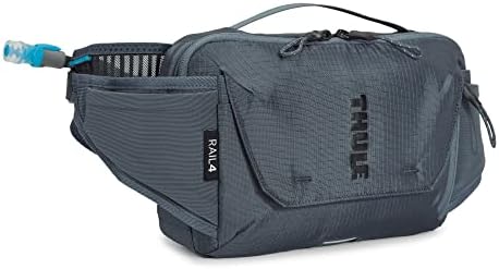 Thule Hip Hydration Hip Pack - Soft Zippered Phone Pocket - External Elastic Pockets - Inner Pockets for Organization - Reflective Details and taillight Loop